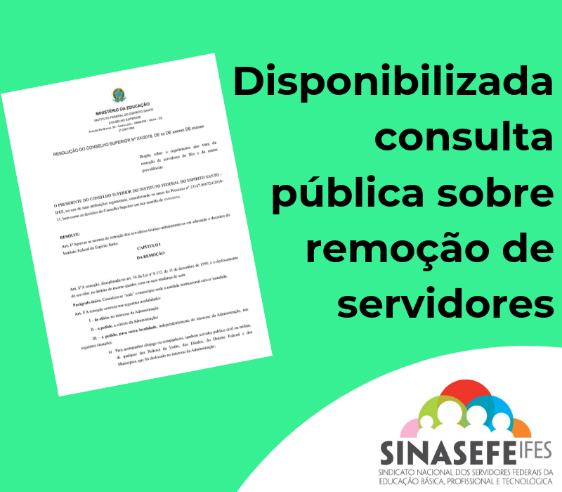 Disponibilizada consulta pública sobre remoção de servidores